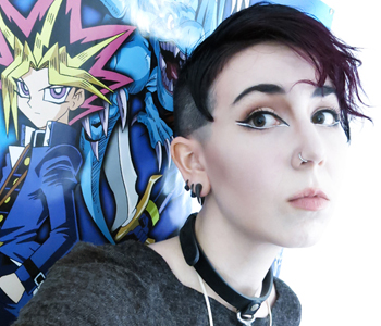 Eyeliner aesthetic: ready to duel.
