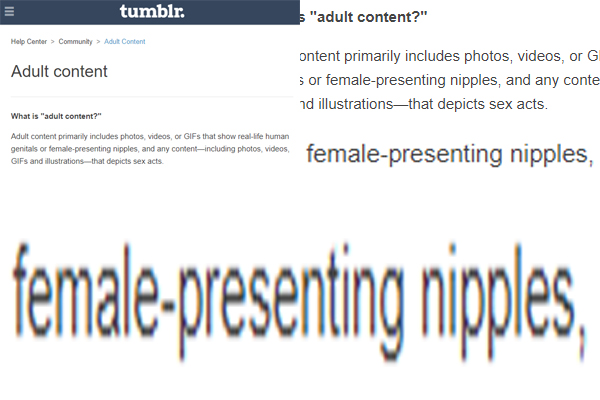 female-presenting nipples